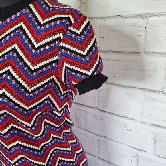 Zara tight knit stretchy short-sleeve dress medium - Picture 10 of 11